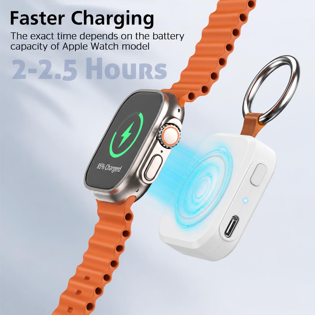 ⚡⌚1200mA Portable Magnetic Watch Wireless Charger