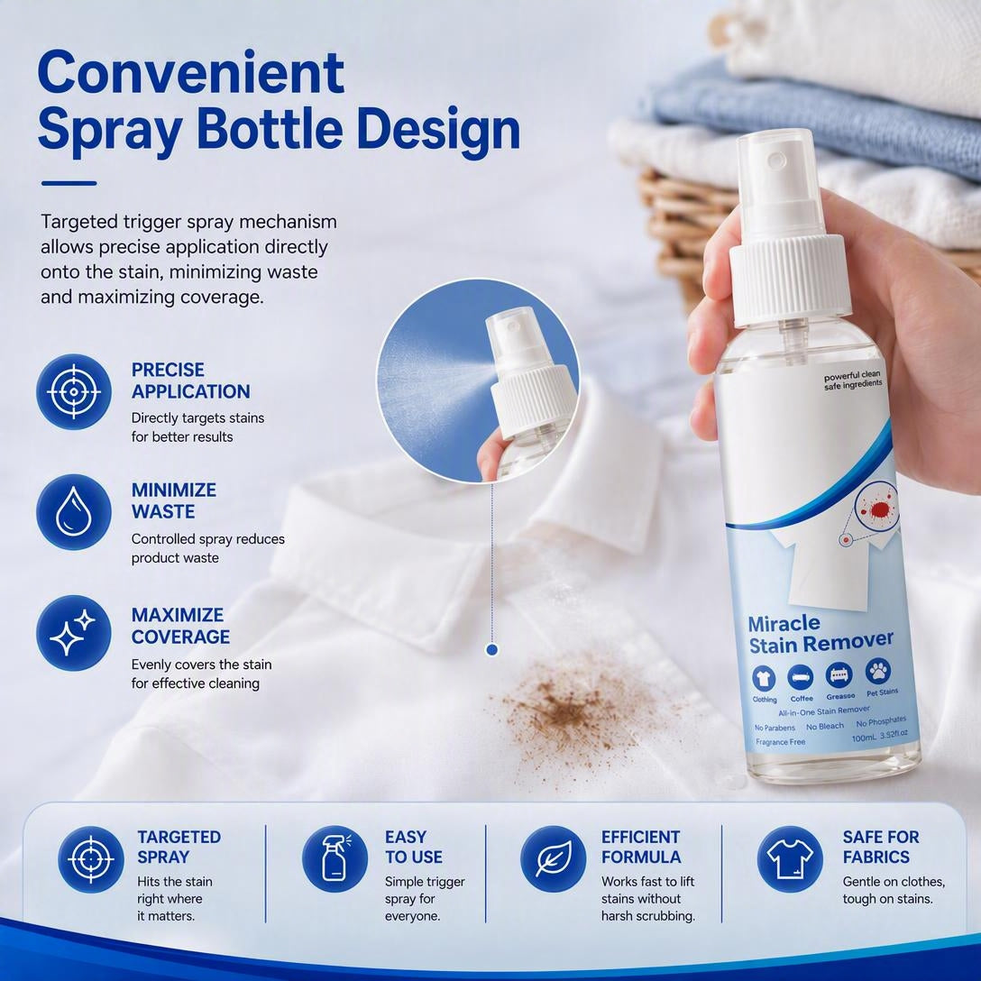 👕Laundry Stain Remover Fragranced Fabric Care Spray