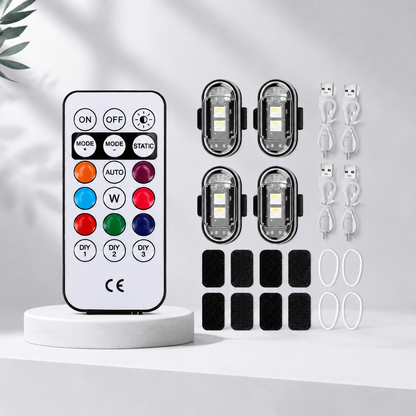 🚨Eight-color remote control car ambient light