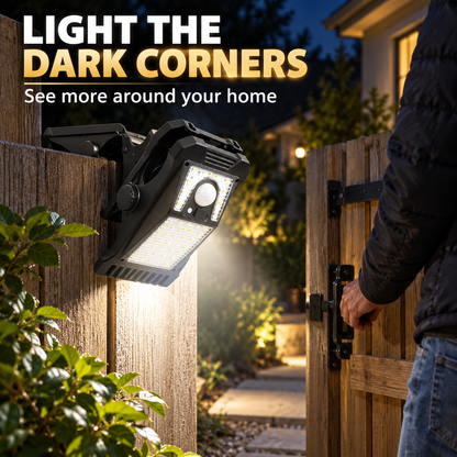 Solar-Powered Clip-On Motion Sensor Light