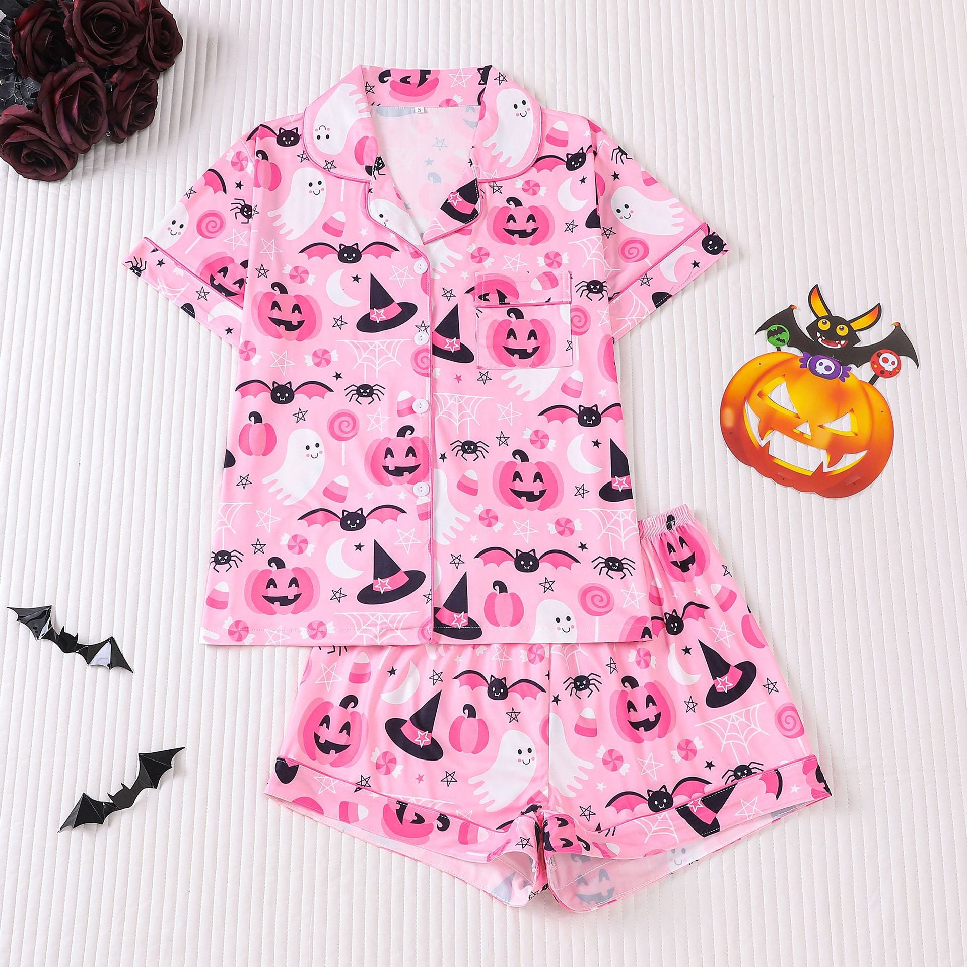 Pink Ghost Pumpkin Pajamas