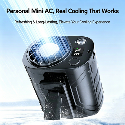 💨 Wearable Portable Waist Fan with Cellphone Stand and Double Clips