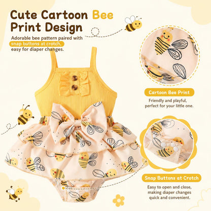 👗Cute summer dress set for baby girls