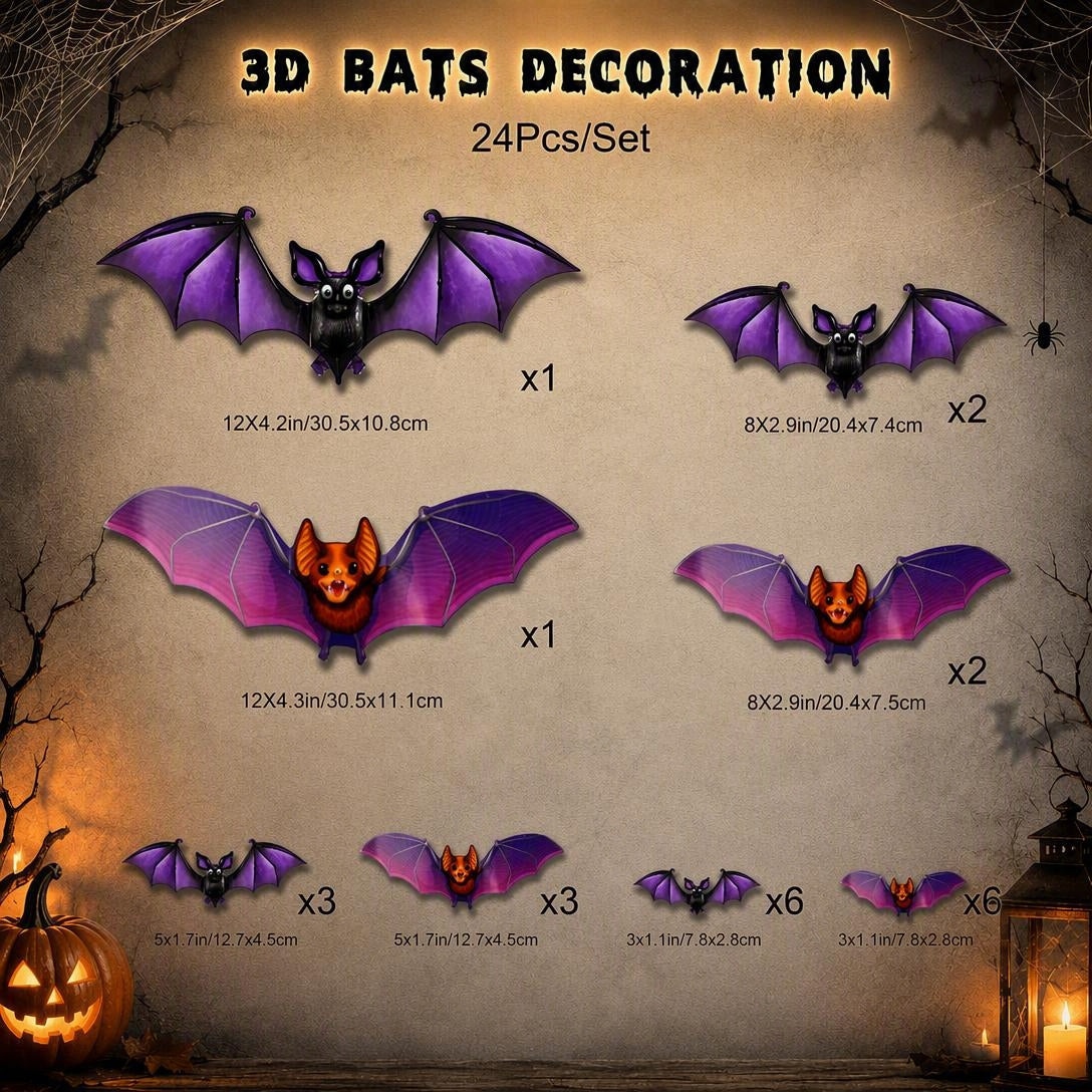 24 Colorful Bats