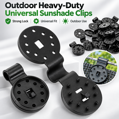 🔒20 Pcs Outdoor heavy-duty universal sunshade clips - securely hold mesh sunshade sails, tarpaulins, and awnings