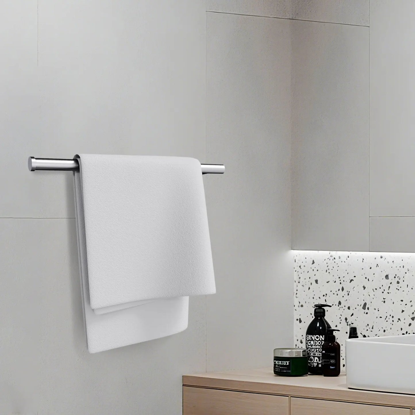 🔧SUS304 stainless steel kitchen paper towel rack