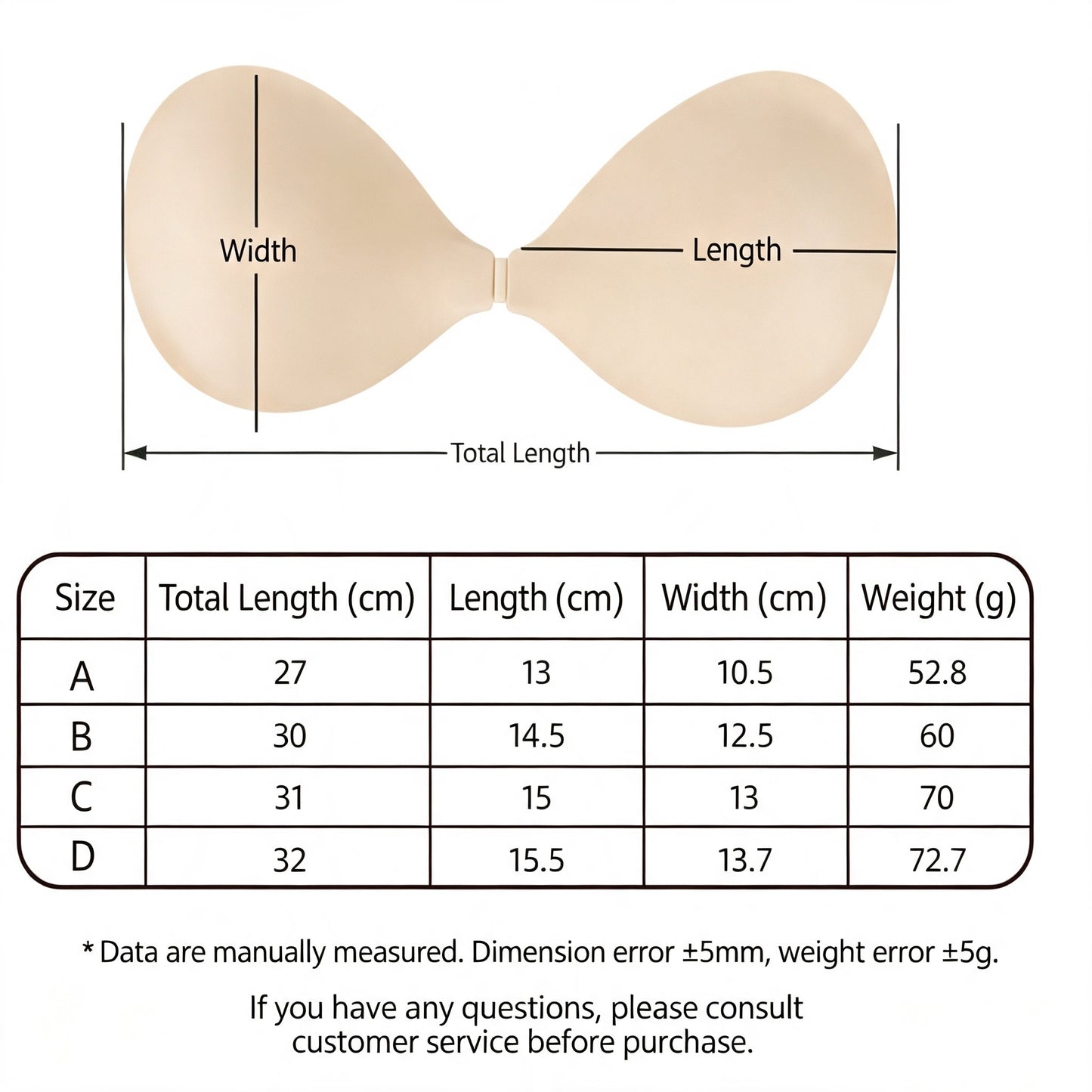 Reusable Lifting And Shaping Seamless Backless Invisible Bra