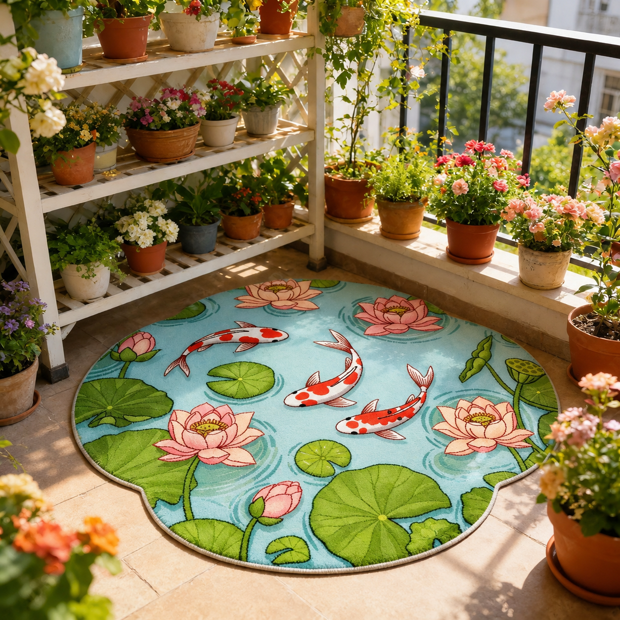 Pastel Lotus Pond Irregular