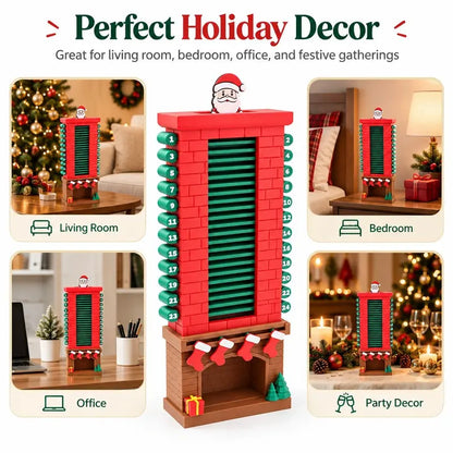 🎄Creative Christmas Chimney Advent Calendar – 24-Day Holiday Countdown