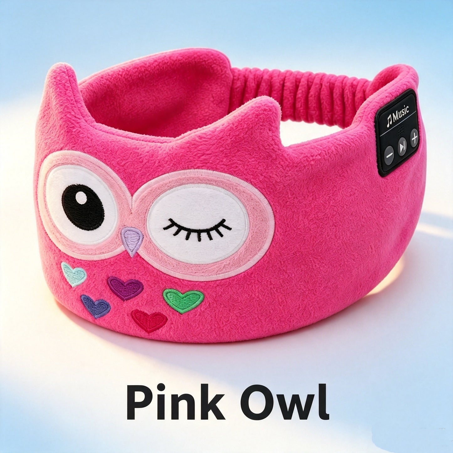Kids Plush Fleece Wireless Music Headband with Ultra-Thin Speakers