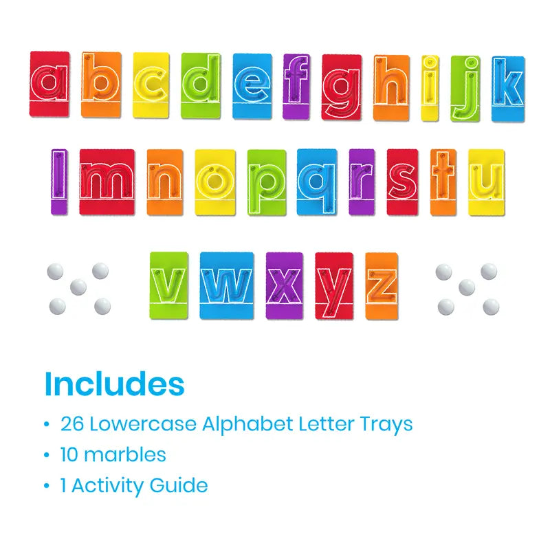 📚🔤Lowercase letter thinking English party board game pinball tracer
