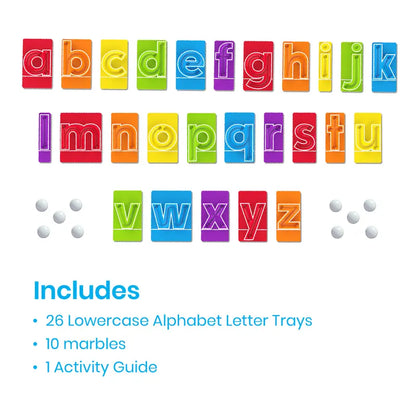 📚🔤Lowercase letter thinking English party board game pinball tracer