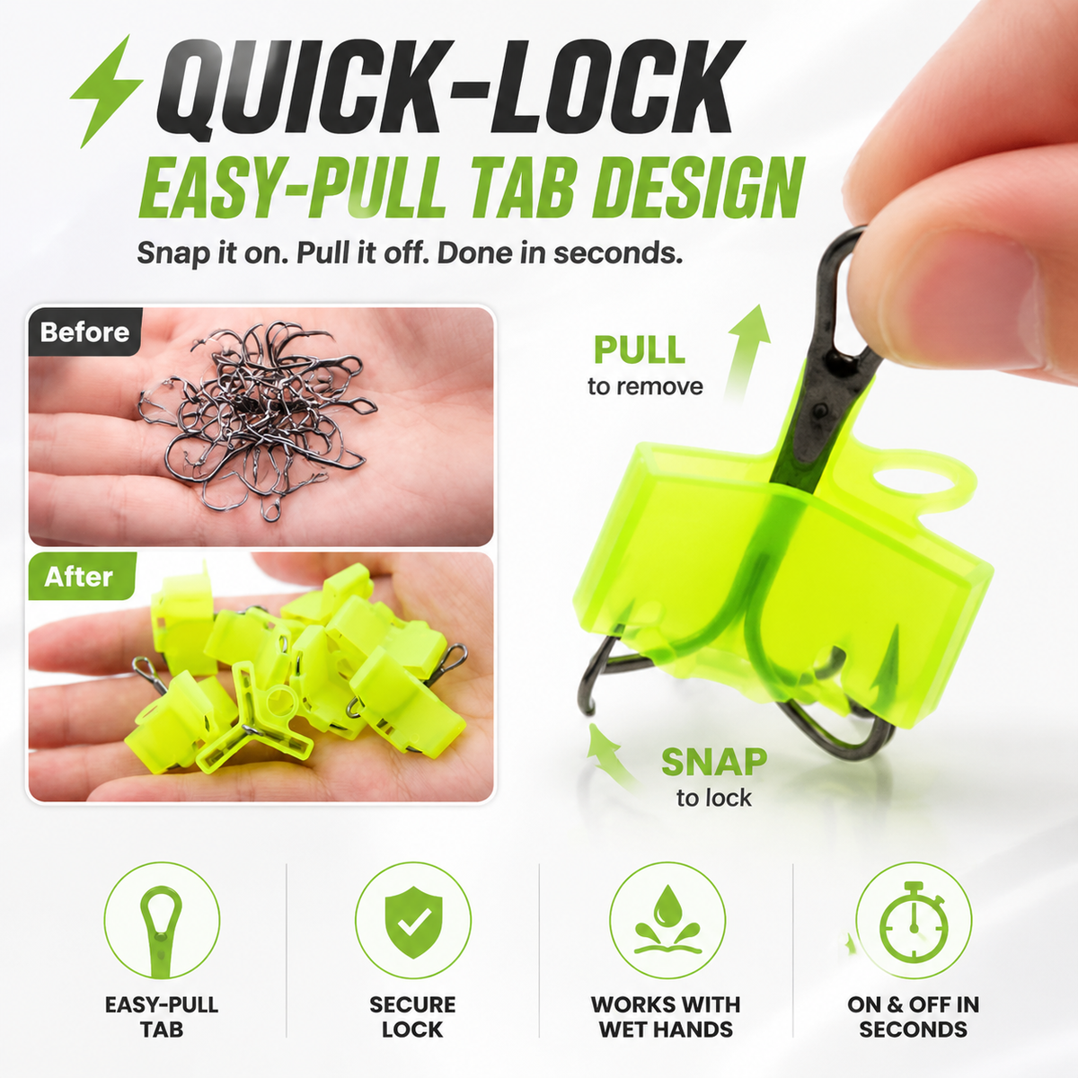 🛡️ Pack of 50 Fish Hook Protectors