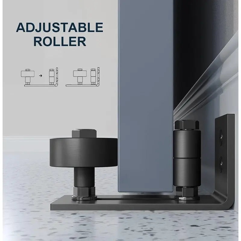 ⚙️Barn door floor guide - adjustable support rollers