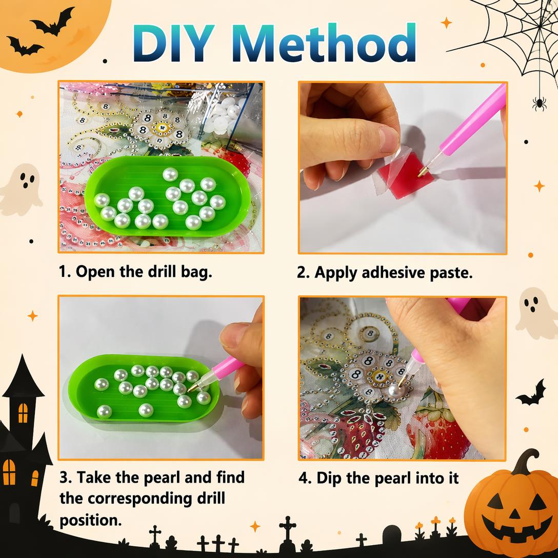 👻💎Halloween Ghost Pearl Art DIY Kit