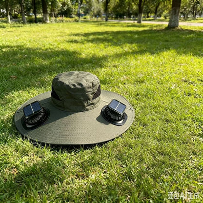 🌞New Solar-Powered Outdoor Cooling Fan Hat