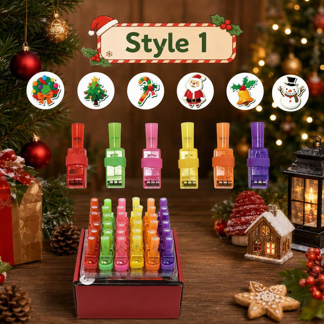36PCS Halloween And Christmas LED Projection Finger Lights