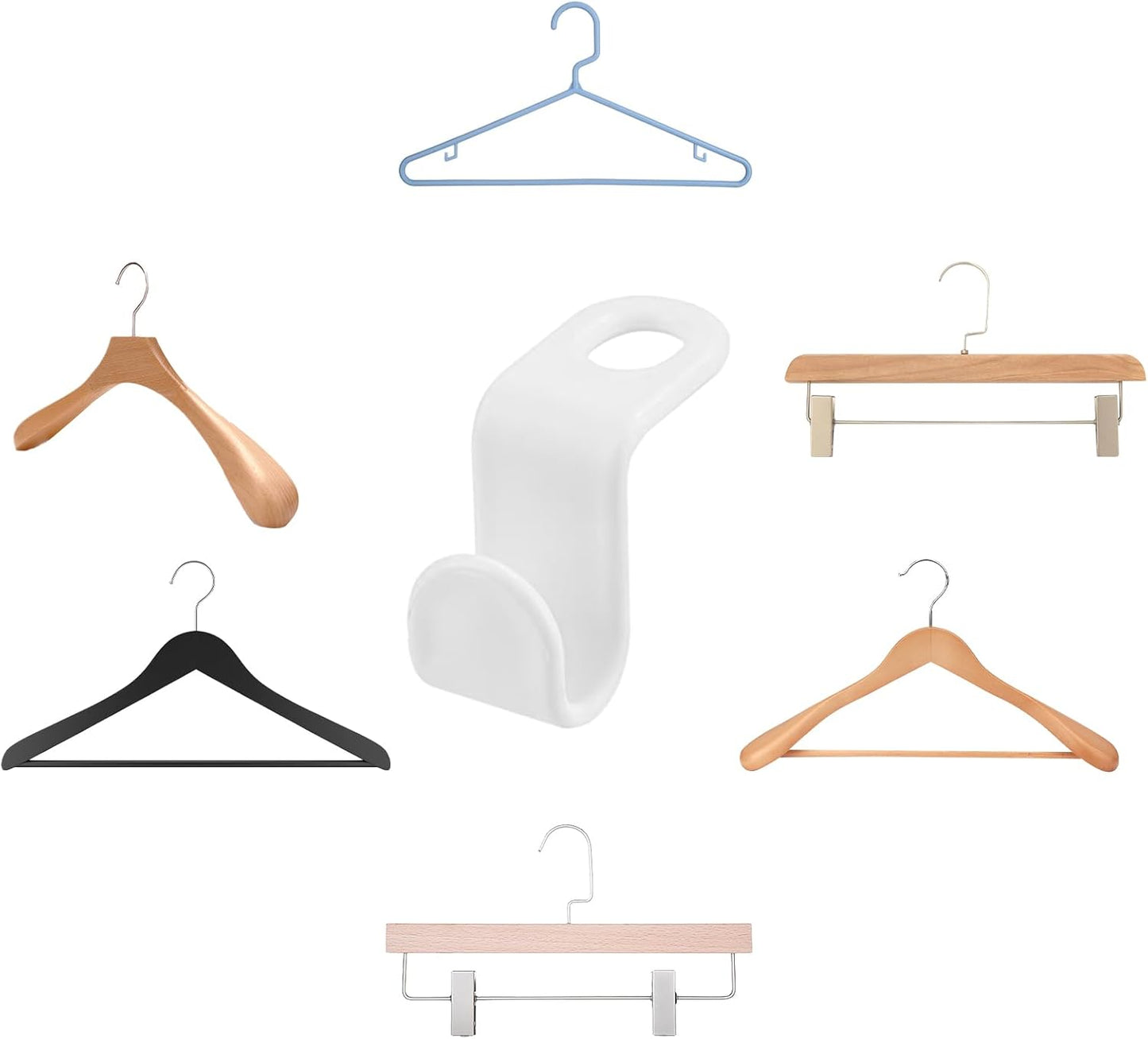 🧥 Space Saving Hangers Connector Hooks 20 Counts