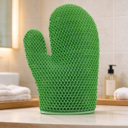 🚿Honeycomb mesh shower scrub gloves