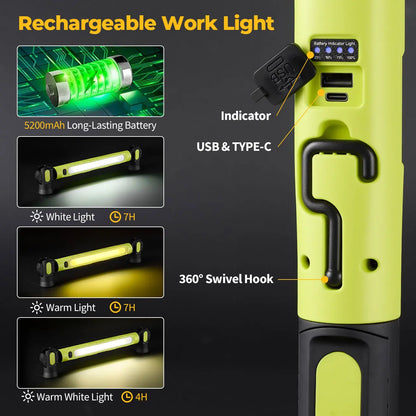 💡🔧 Magnetic Under Hood Work Light Bar