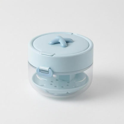 🦷💧 Retainer Cleaner Case Box, With a drainage tray, including a mirror and a brush