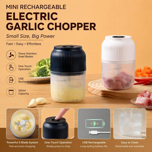 Mini Rechargeable Electric Garlic Chopper