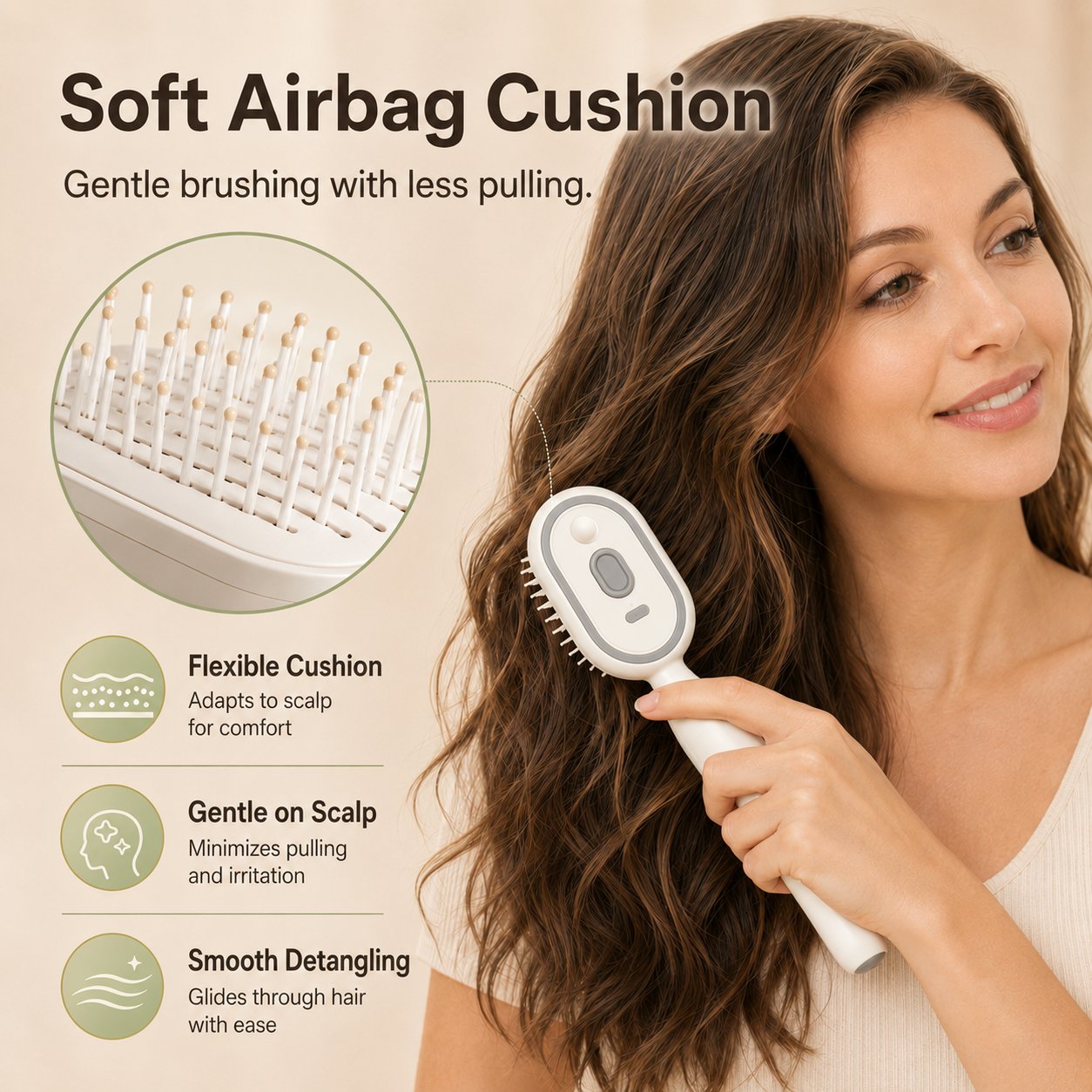 Electric Spray Retractable Airbag Comb