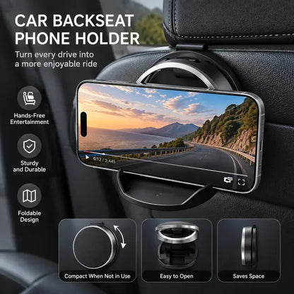 🚗 2-in-1 Foldable Car Cup Holder & Phone Stand – Space-Saving Design