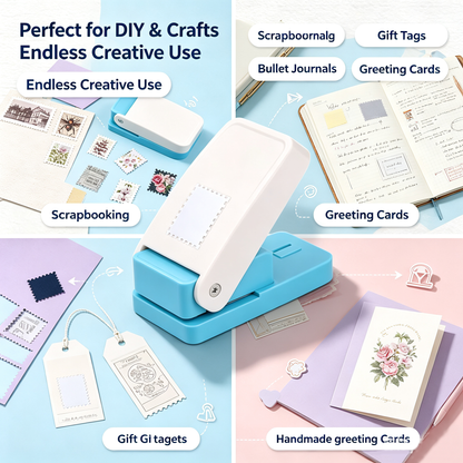 📮Stamp punch and embossing tool, suitable for junk diaries and scrapbooks
