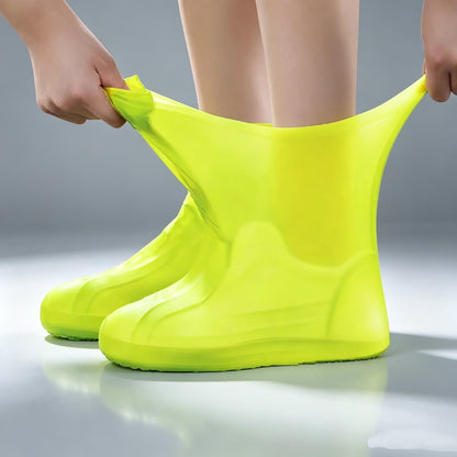 Silicone Rainproof Shoe Covers, Waterproof And Wear-Resistant（A Pair）
