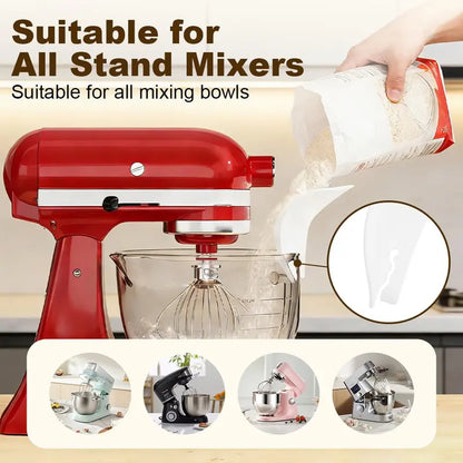 🥞Tilting mixer flour funnel-suitable for 4.5-5 quart mixing bowls