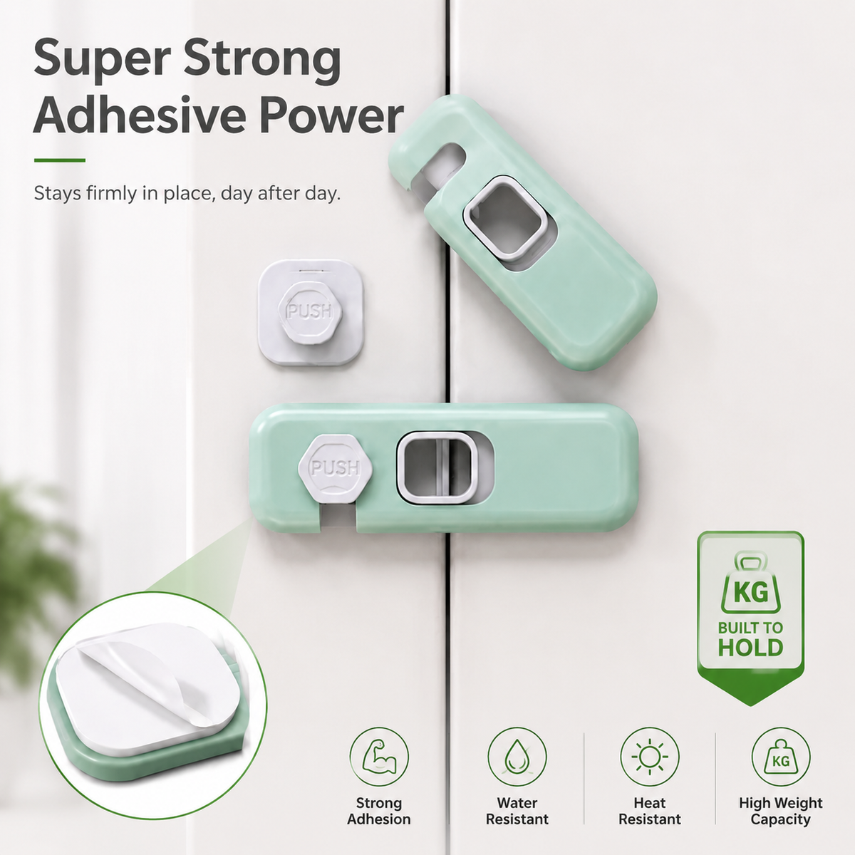 🔒Refrigerator door safety locks (2-pack)