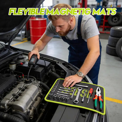 🧲🛠️ Flexible Magnetic Tool Mat & Tray Holder