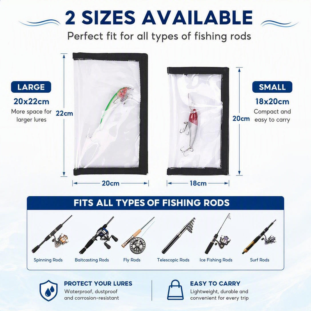 PVC Clear Hook-and-Loop Lure Protective Sleeve（2PCS）