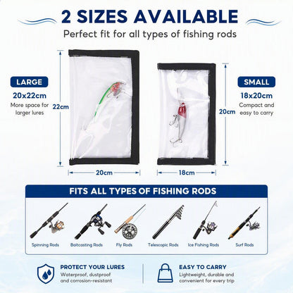 PVC Clear Hook-and-Loop Lure Protective Sleeve（2PCS）