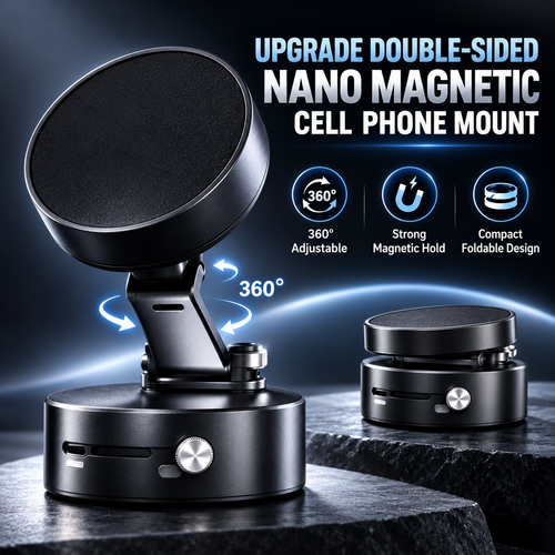 🔘Upgrade Double-Sided Nano Magnetic Cell Phone Mount