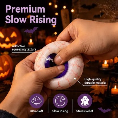 Halloween Ghost Dumpling Glitter Squeeze Toy