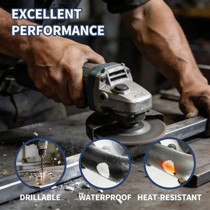 🔩⚡ Steel Reinforced Epoxy Putty, Waterproof Heat Resistant Drillable