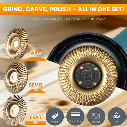 🎉Limited Edition $14.99, Only 100 Sets Left! 🛠️3PCS Wood Carving Disc Set