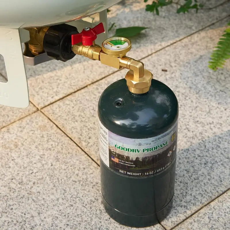 💰⛽ Propane Refill Adapter with Valve & Gauge
