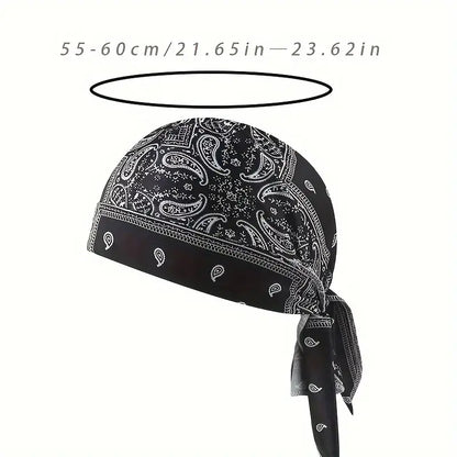 🧣❄️ Cooling Headscarf Cap Set, Motorcycle Pirate Head Wrap Safety Helmet Liner