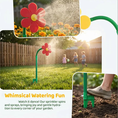 💦💃 360° Rotating Funny Dancing Crazy Daisy Water Sprinkler for Lawn Garden