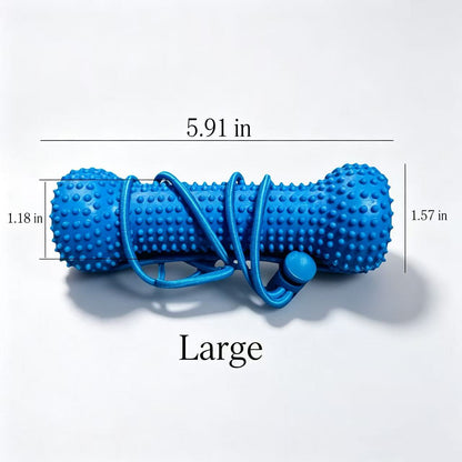 Durable Rubber Bone-Shaped Dog Chew Toy
