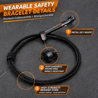 🔧Tungsten steel window breaker wristband
