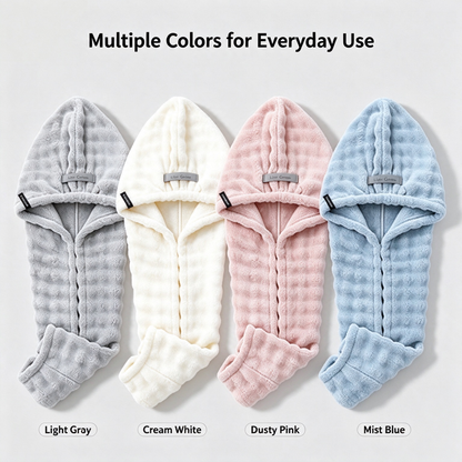 💧 Extra-Thick Microfiber Hair Drying Towel – Super Absorbent Quick-Dry Hair Wrap