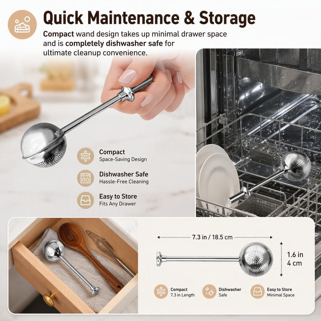 ✨Stainless Steel Long Handle Flour & Sugar Baking Sieve