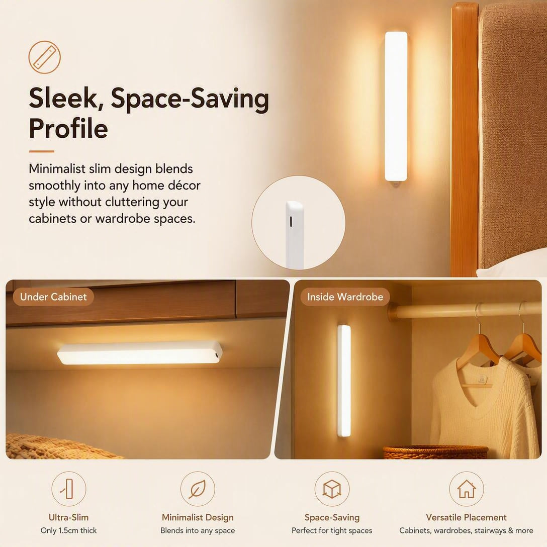 ⚡Wireless Magnetic Motion Sensor LED Cabinet Light