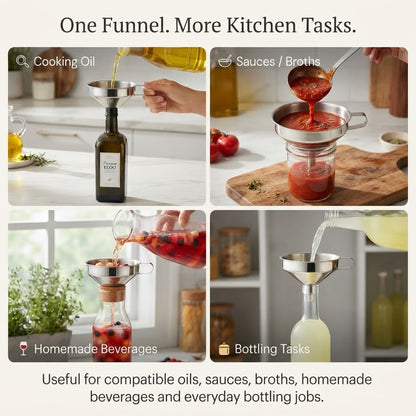 Reusable Stainless Steel Funnel Filter