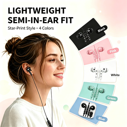 USB-C Wired Semi-In-Ear Earbuds