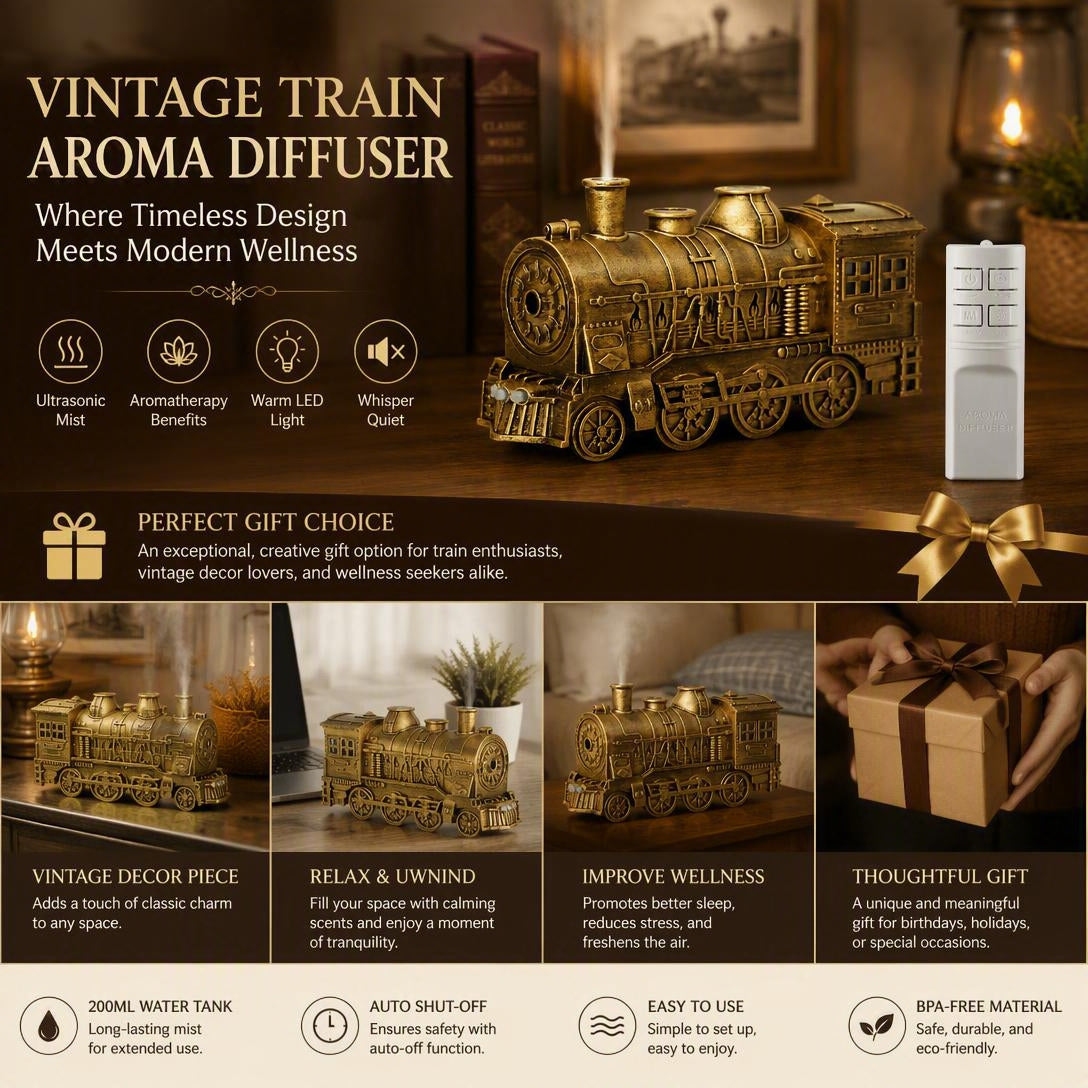 🚂Miniature Train-Shaped Aroma Diffuser